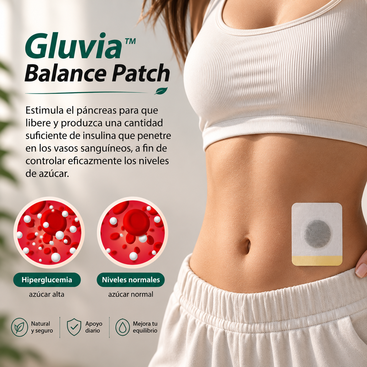 Gluvia™ Balance Patch - Parche Regulador de Ázucar